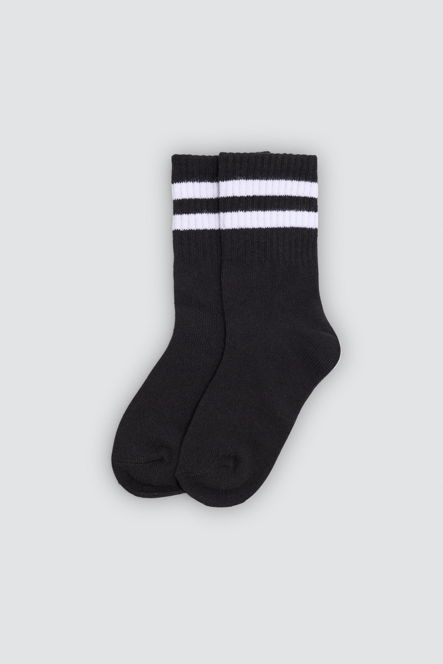 Pack de 6 meias de menino estilo desportivo com detalhes de riscas contrastantes