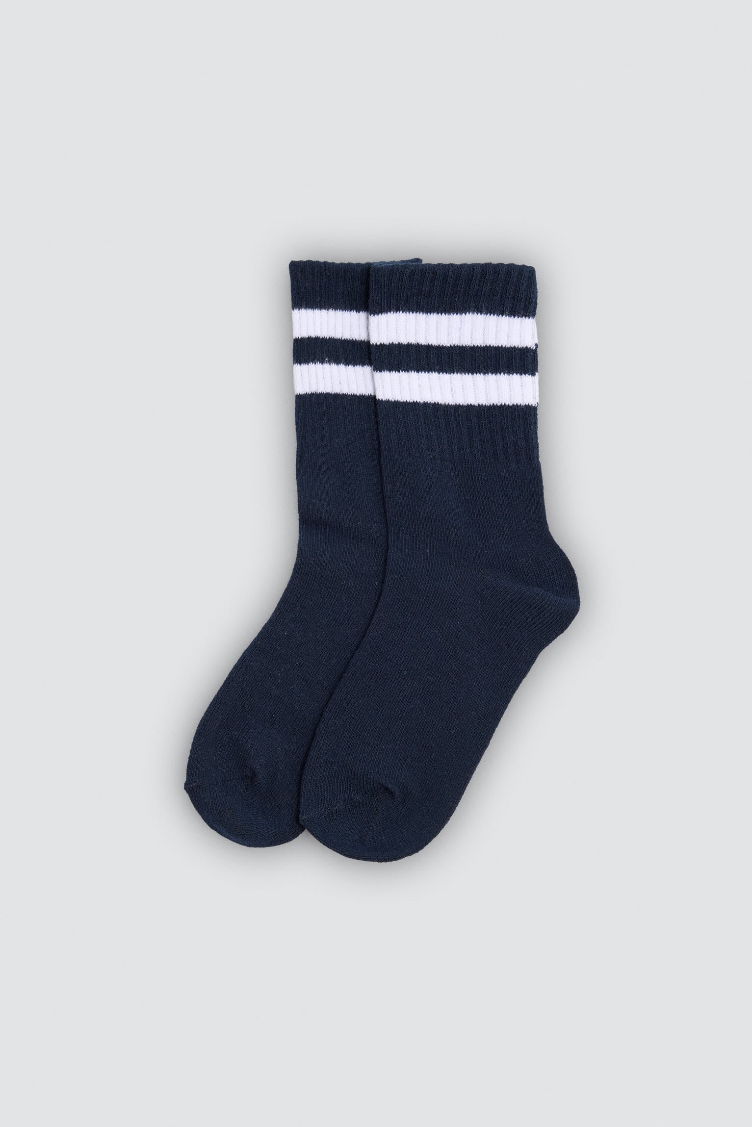 Pack de 6 meias de menino estilo desportivo com detalhes de riscas contrastantes