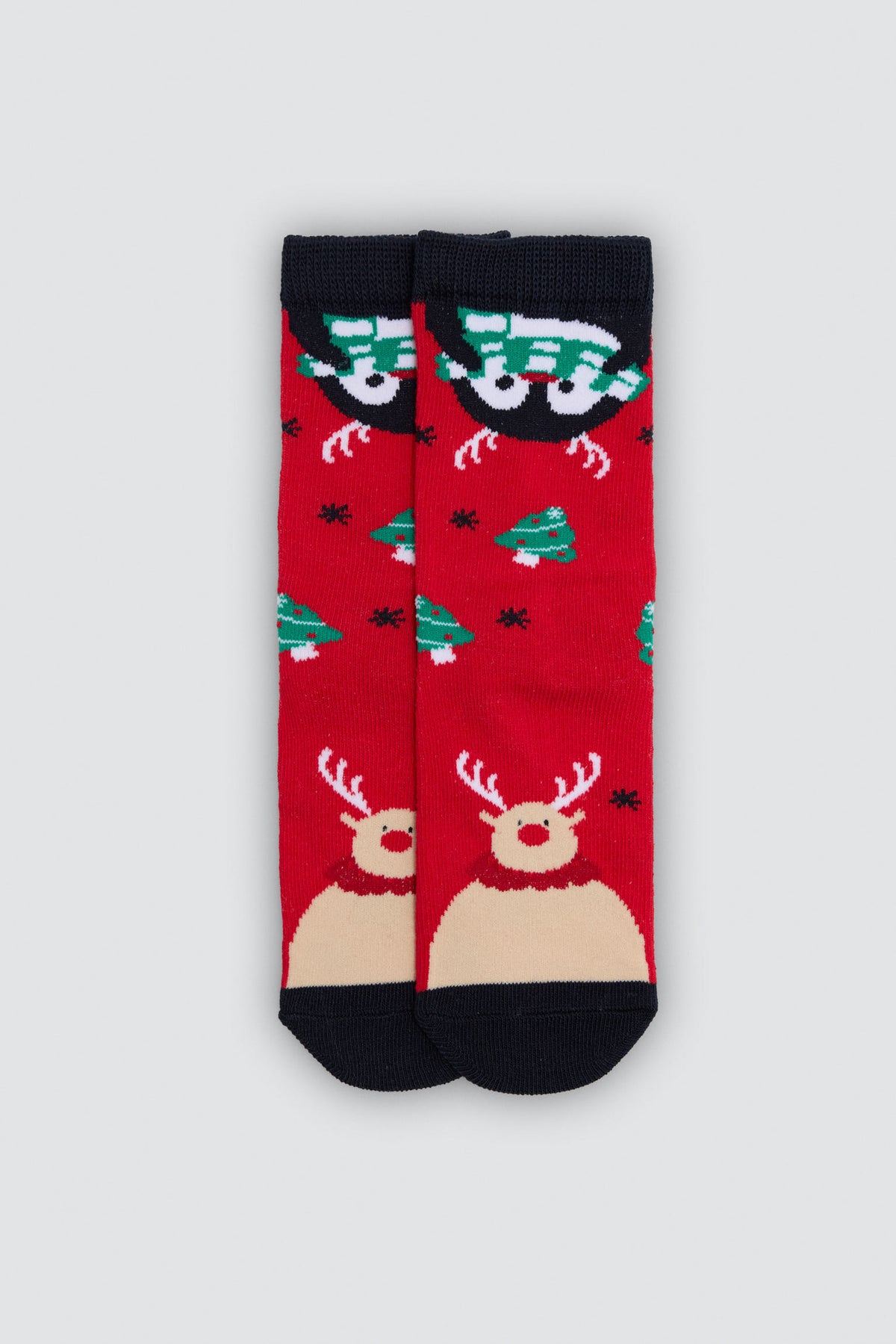 Pack de 2 meias infantis com estampado de Natal
