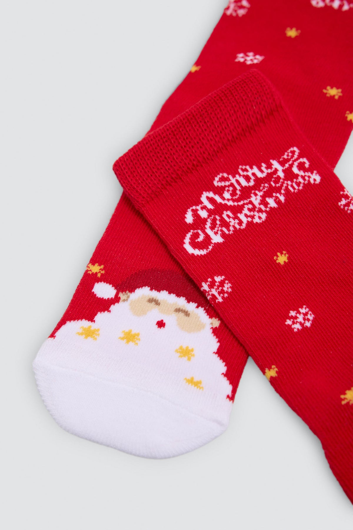 Pack de 2 meias infantis com estampado de Natal