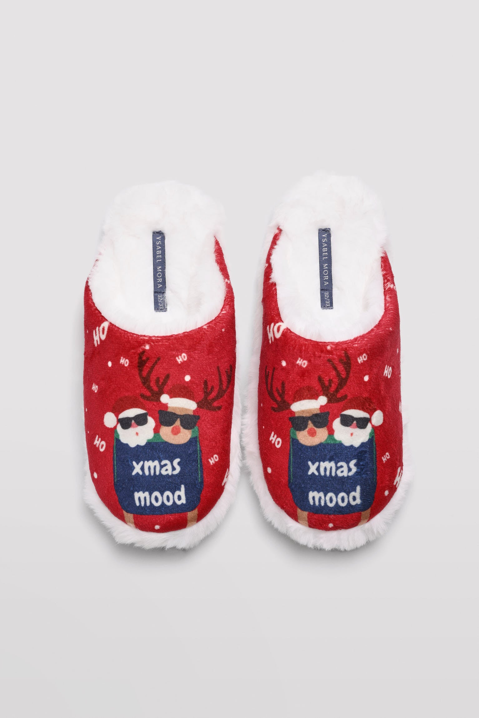 44041-1-zapatillas-casa-navidad-kids-ysabel-mora - Rojo