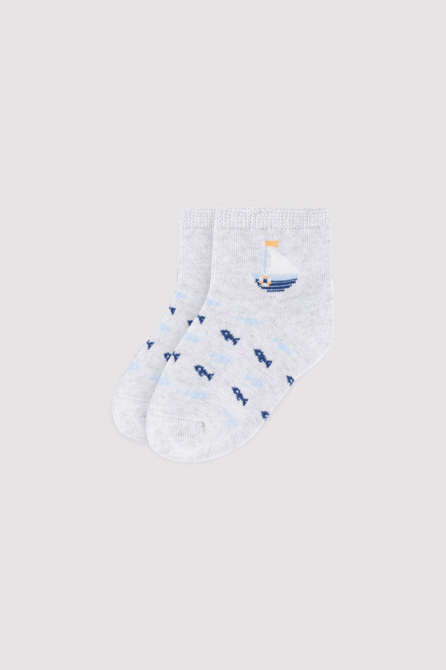 Pack 3 calcetines cortos bebé estampados oso pirata - Ysabel Mora