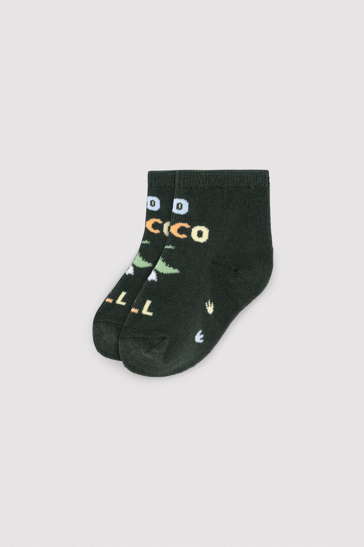 Pack 3 calcetines cortos bebé estampados cocodrilo - Ysabel Mora
