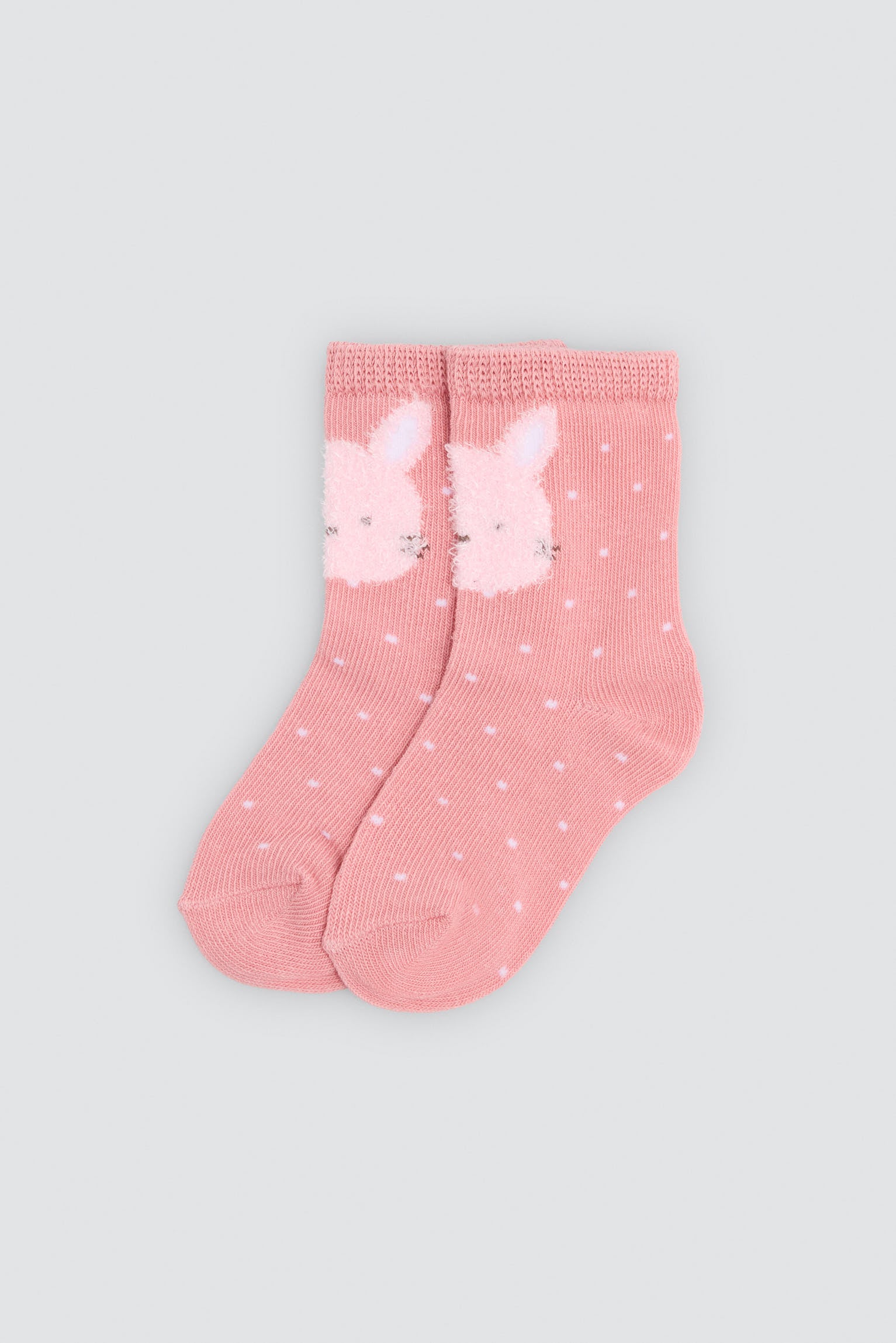 Pack de 4 meias de bebé com estampados divertidos de coelhos