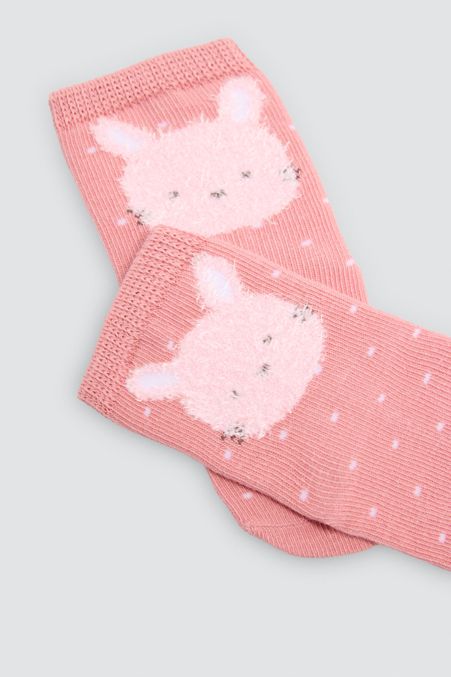 Pack de 4 meias de bebé com estampados divertidos de coelhos