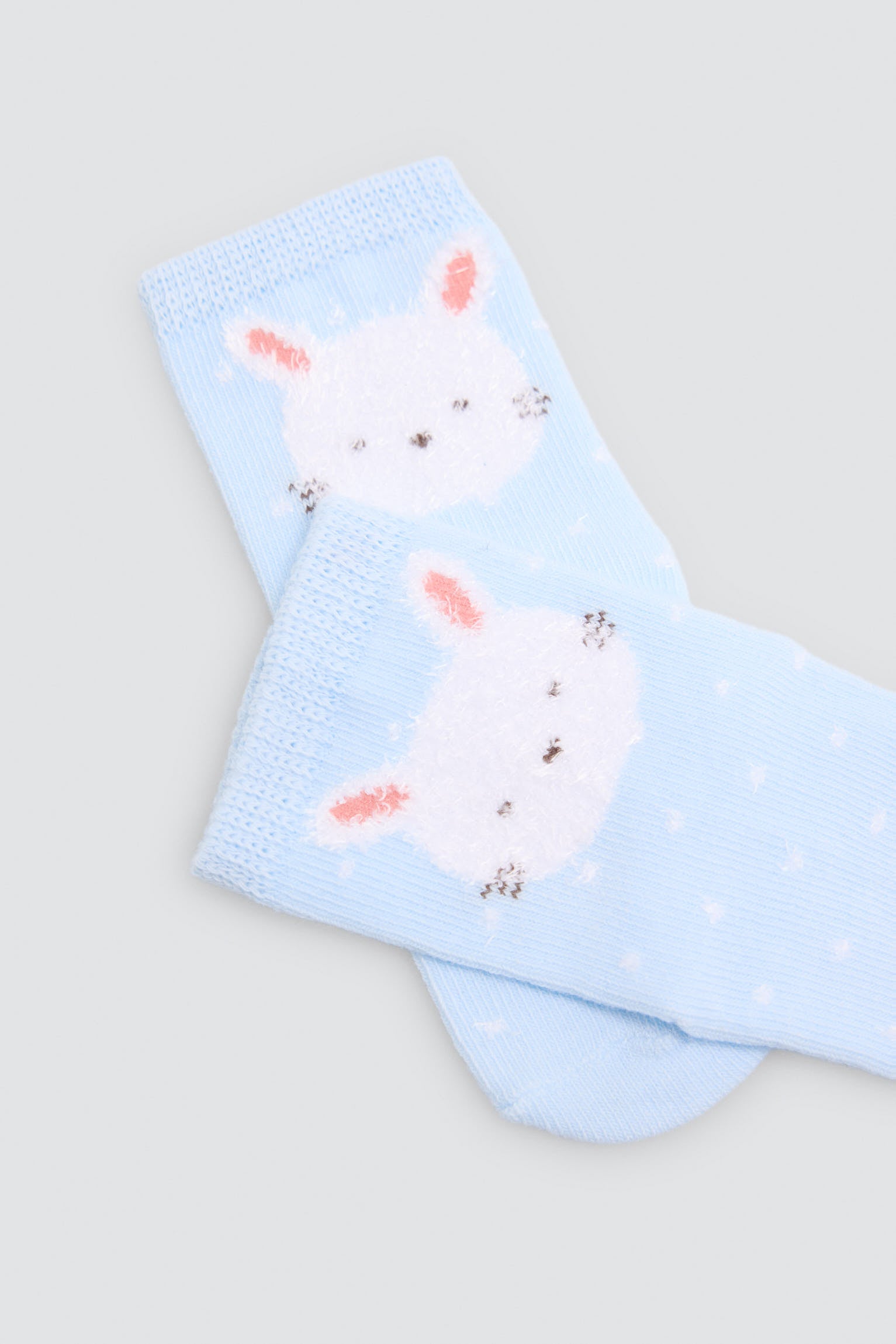 Pack de 4 meias de bebé com estampados divertidos de coelhos
