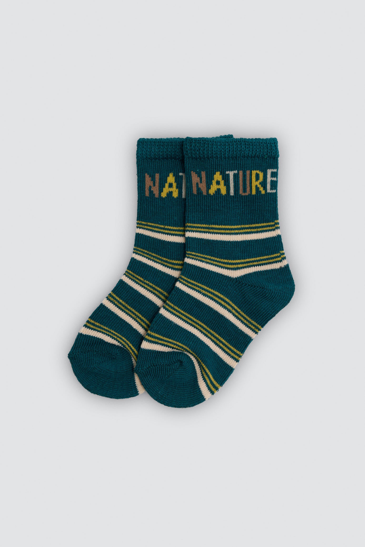 Pack de 4 meias de bebé com estampado de natureza