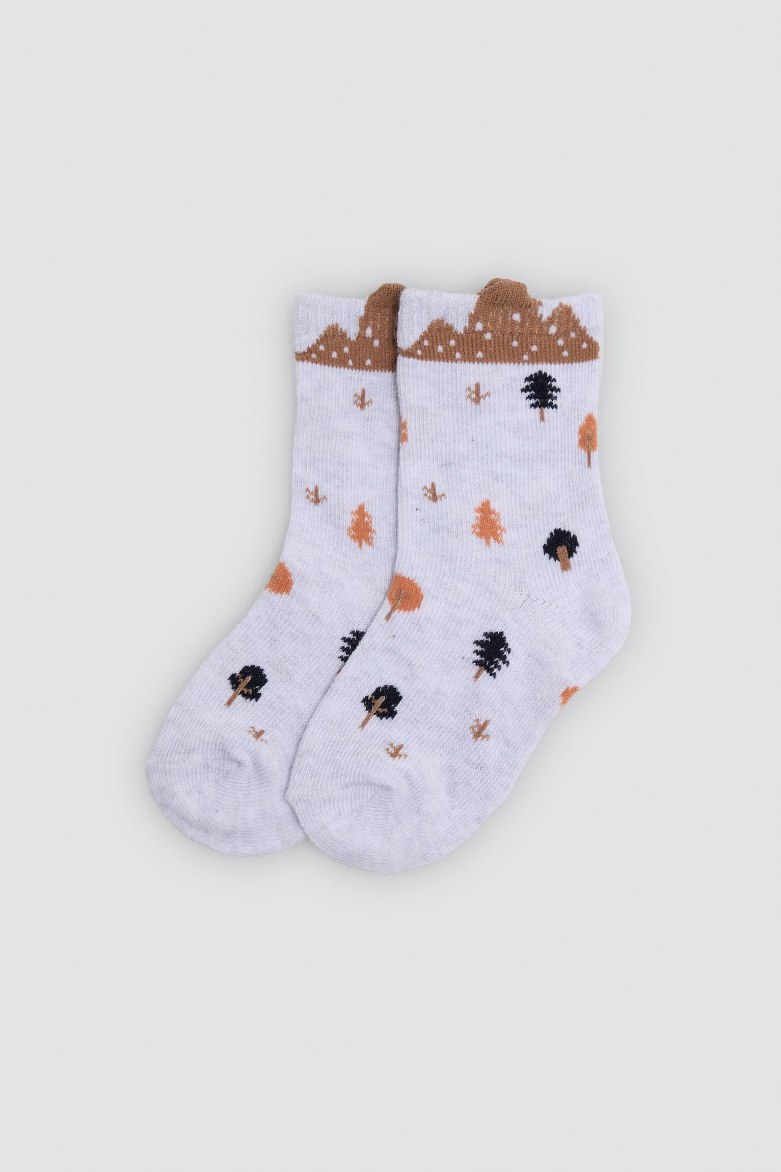 Pack de 4 meias de bebé com estampado de natureza