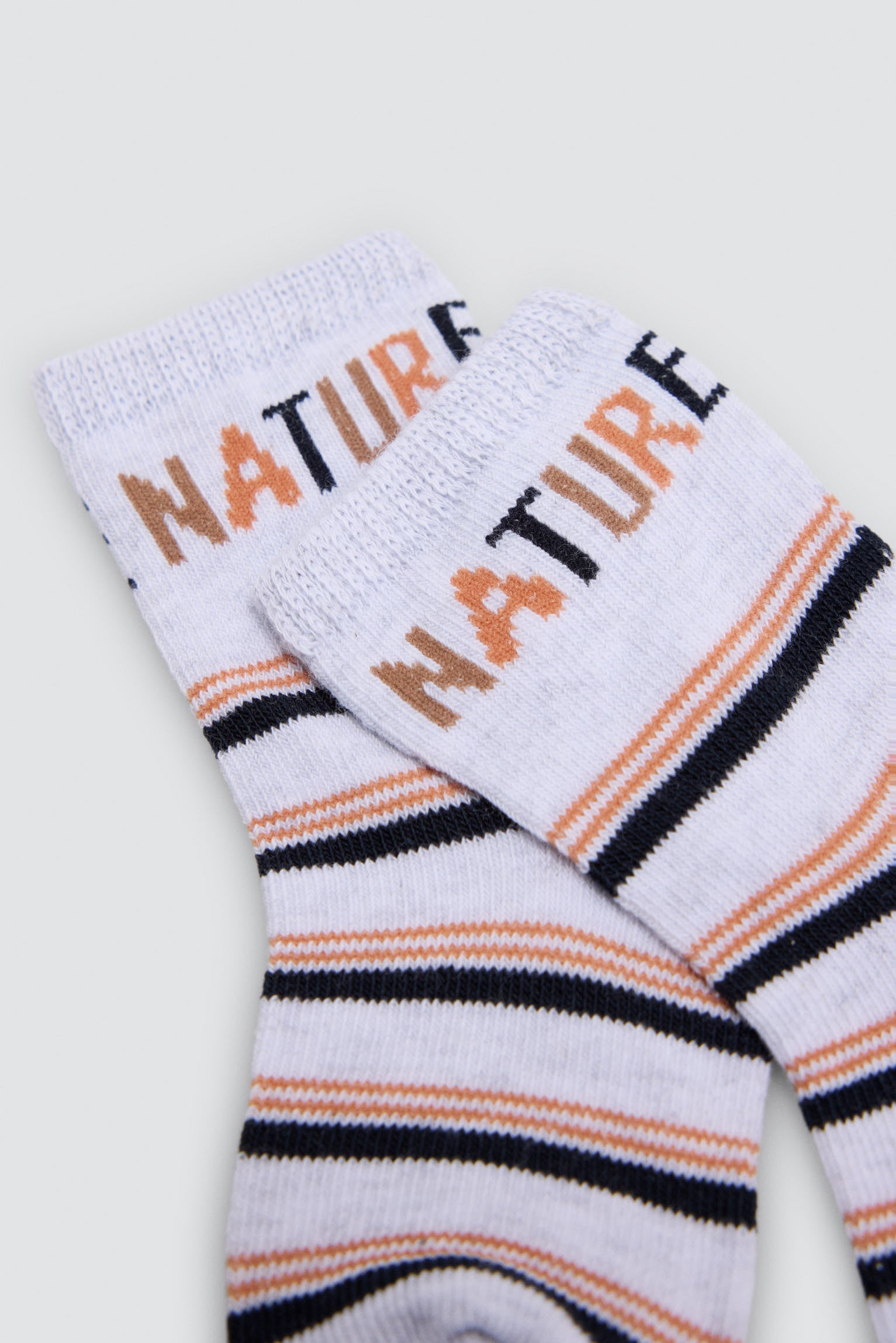 Pack de 4 meias de bebé com estampado de natureza