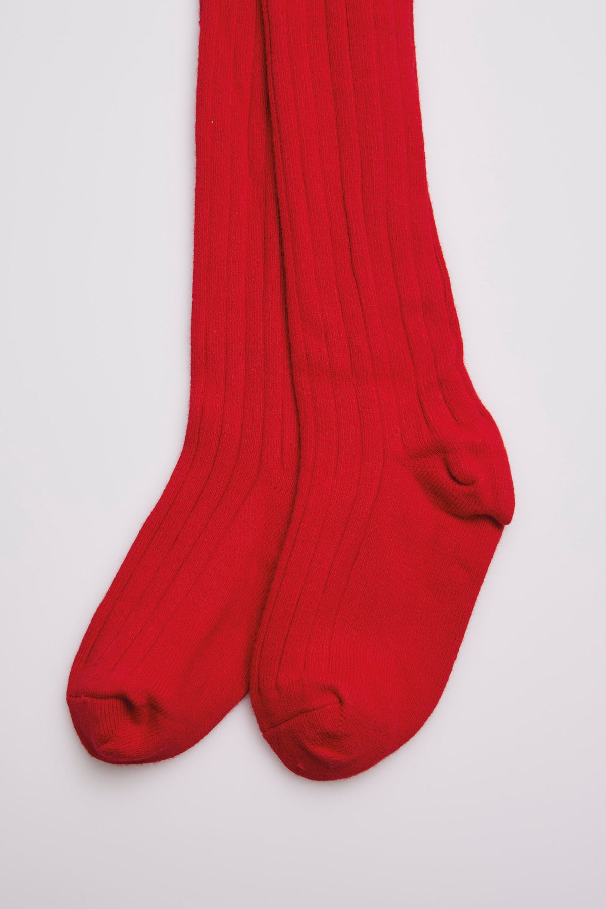 Collant canelado vermelho