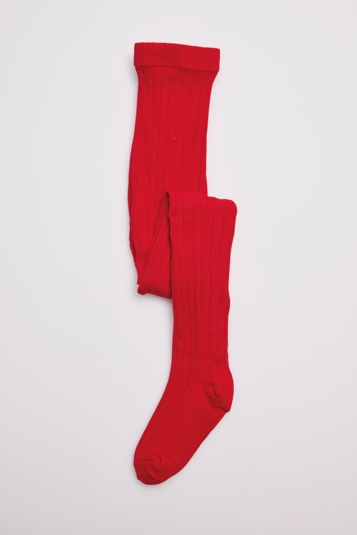 Collant canelado vermelho
