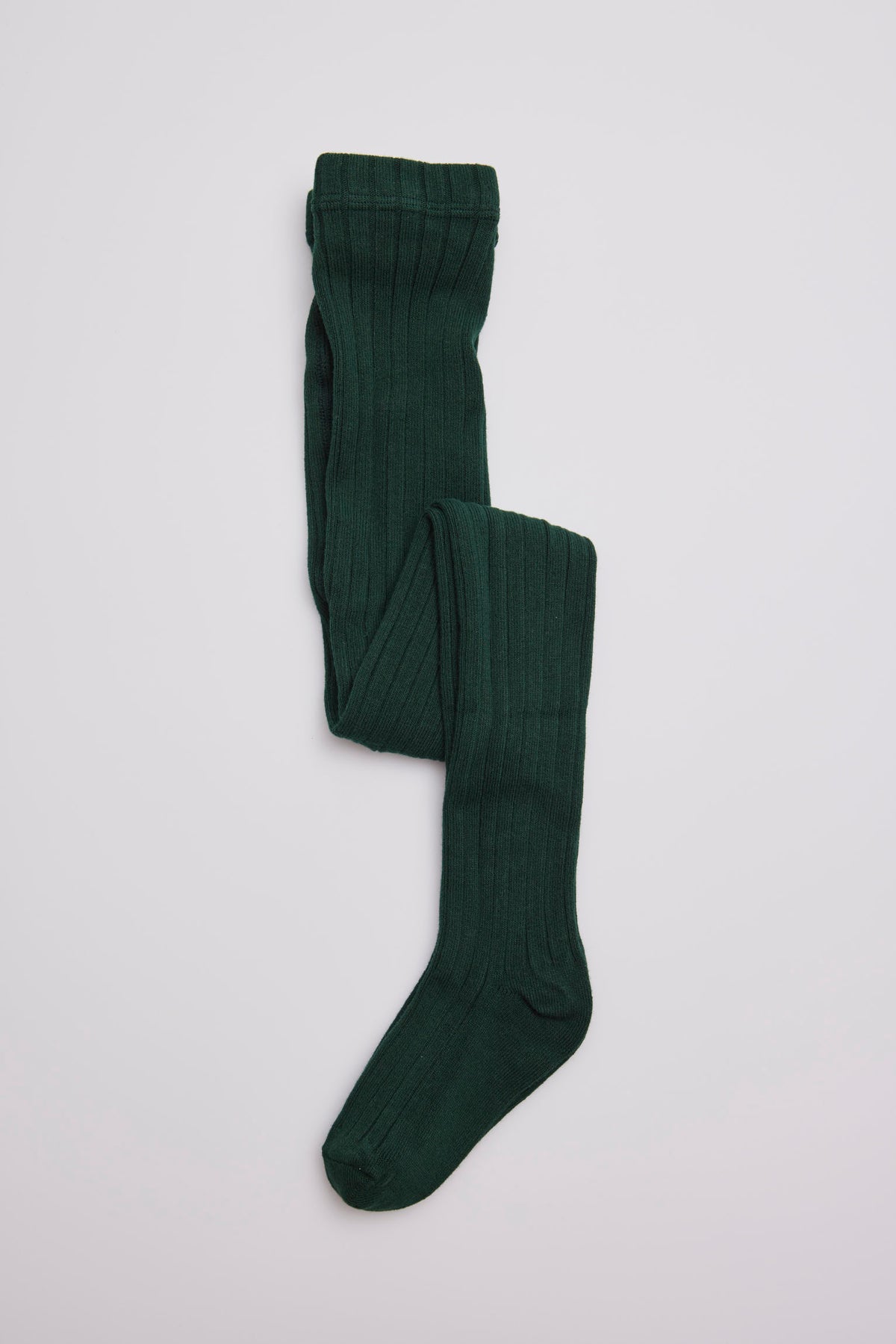 Collant canelado verde garrafa