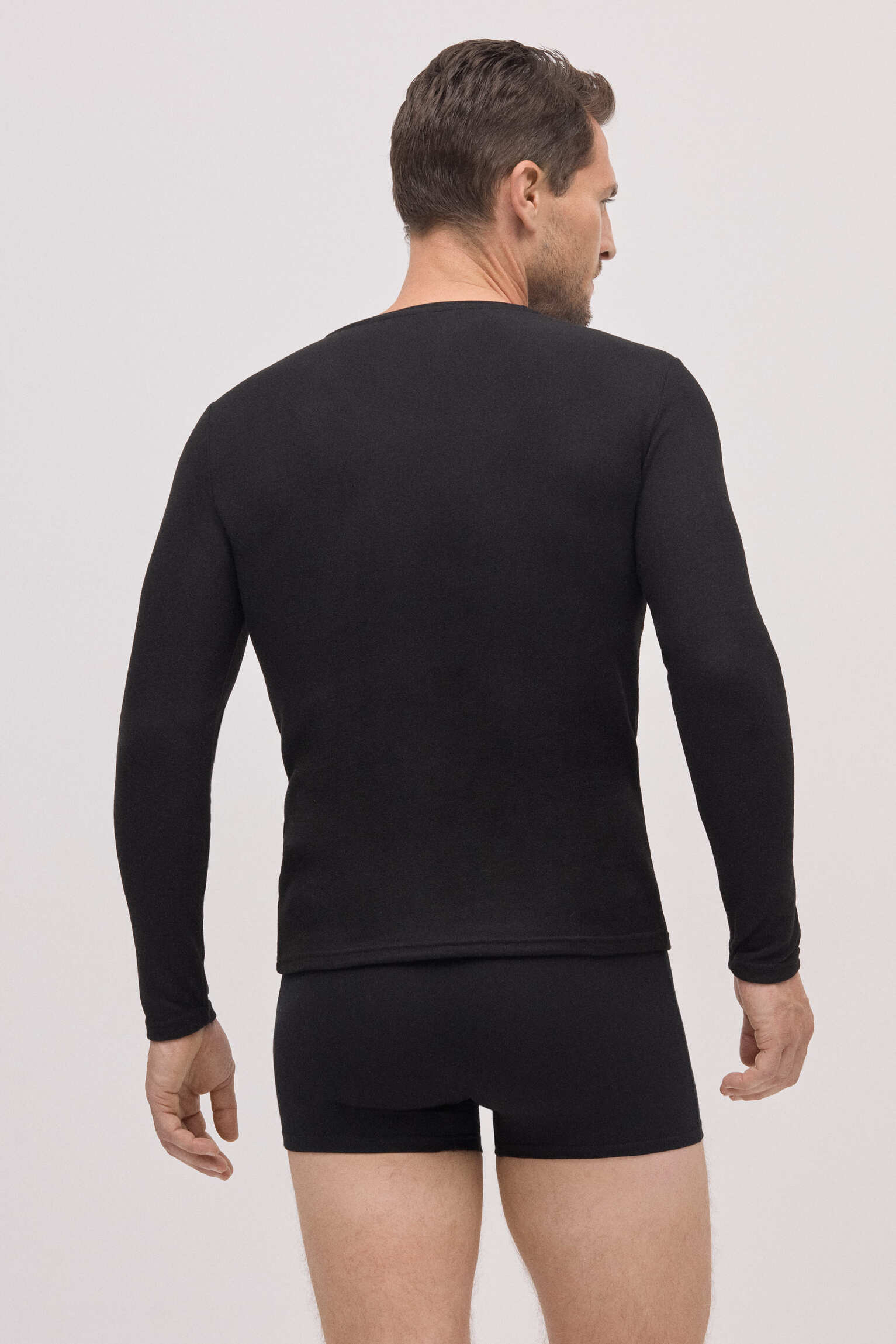 Camiseta térmica preta extra quente para homem