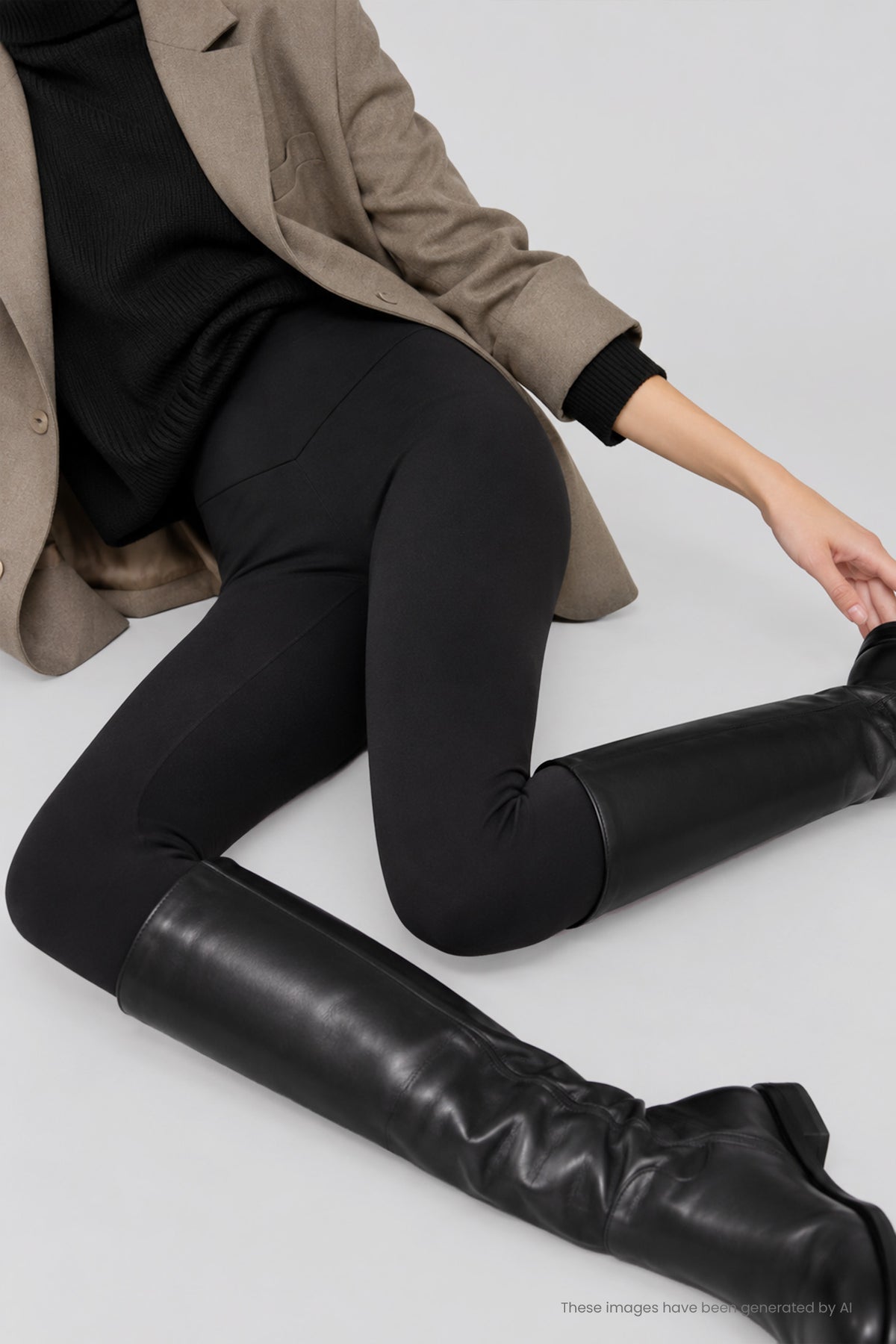ULTRA TÉRMICO leggings cardados pretos