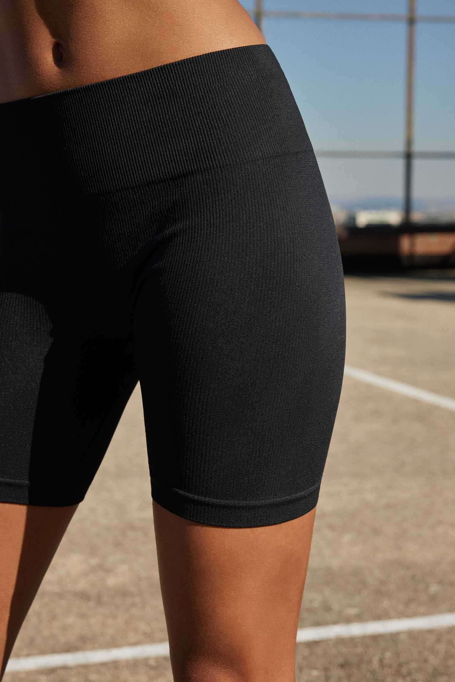 Leggings desportivas curtas pretas