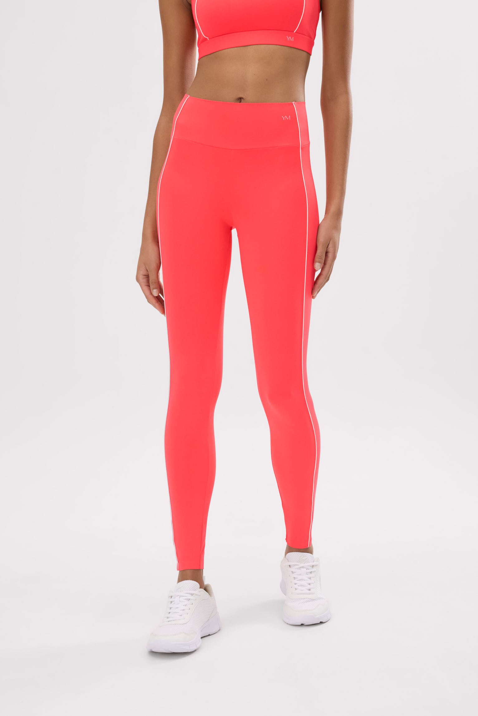 Leggings deportivos Compressive largos efecto push-up coral - Ysabel Mora