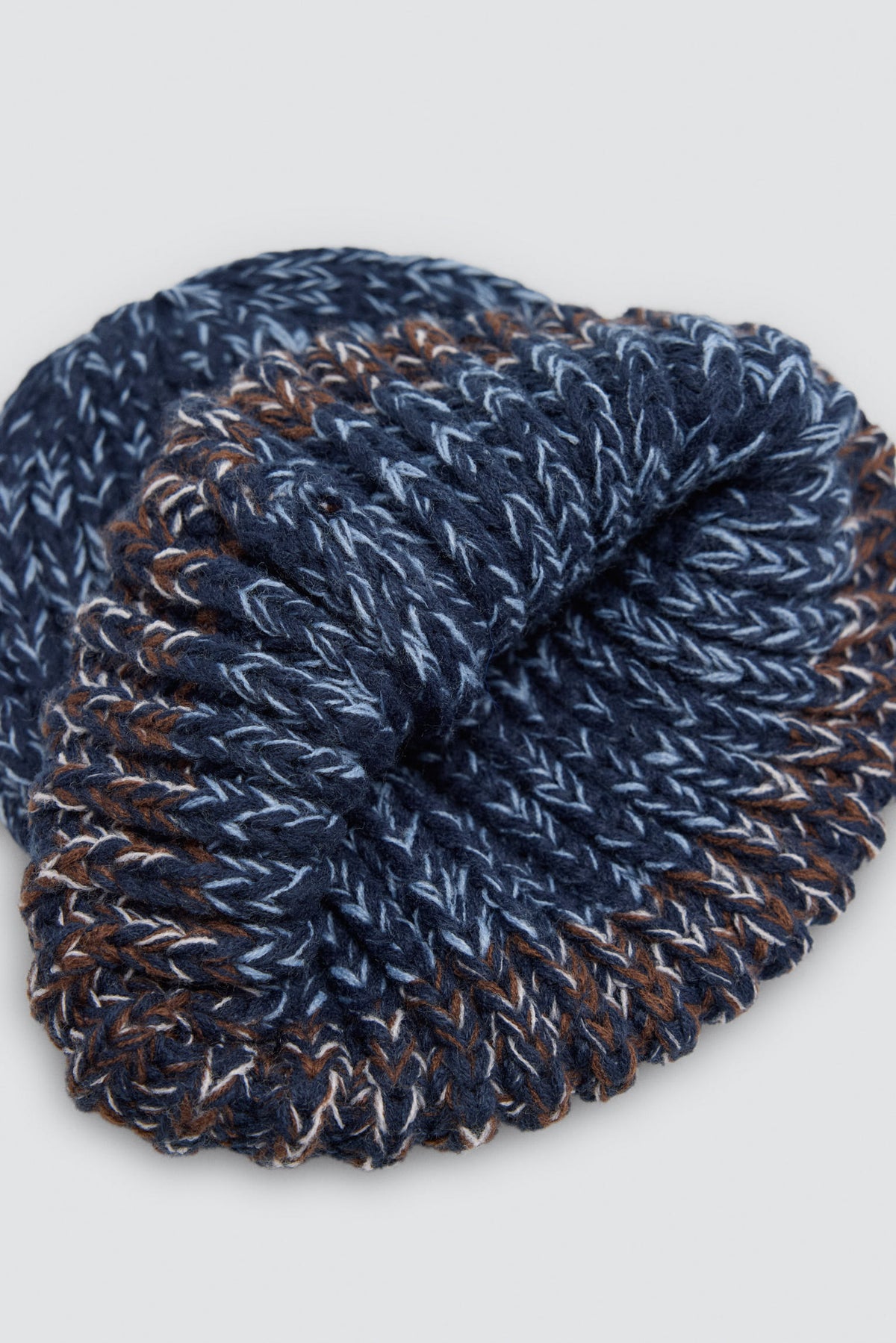 Gorro de punto para hombre jaspeado