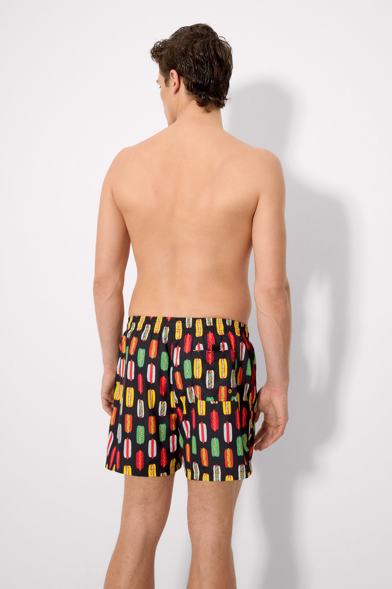 Maiô tamanho médio com estampa multicolorida de cachorro-quente da Sockarrats