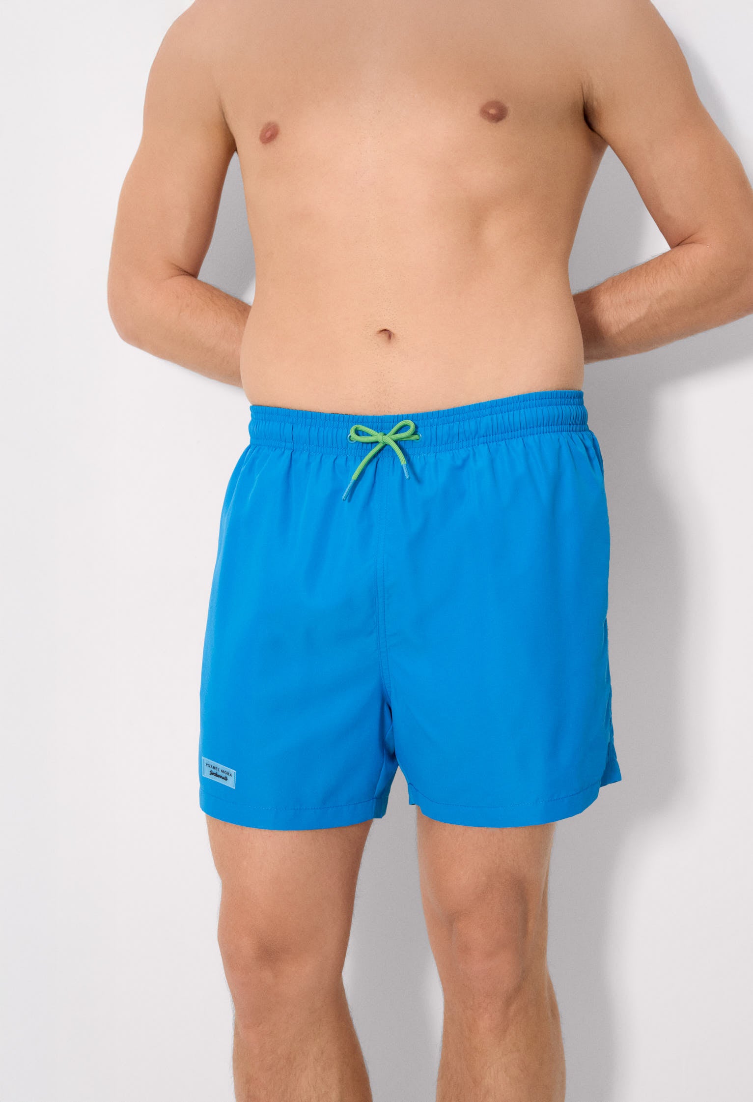 Maiô básico azul de comprimento médio da Sockarrats