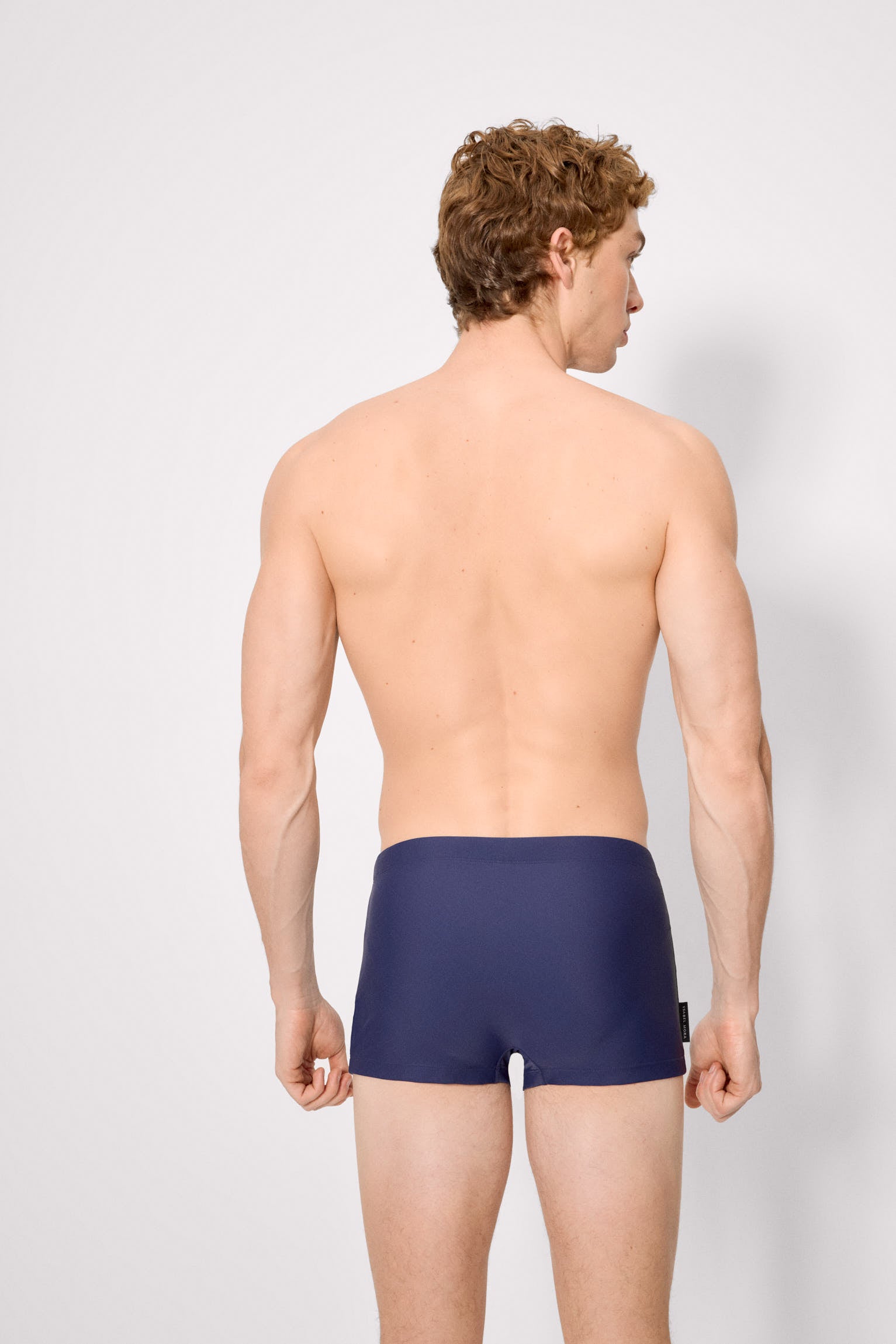 Bañador bóxer detalle rayas marino - Ysabel Mora