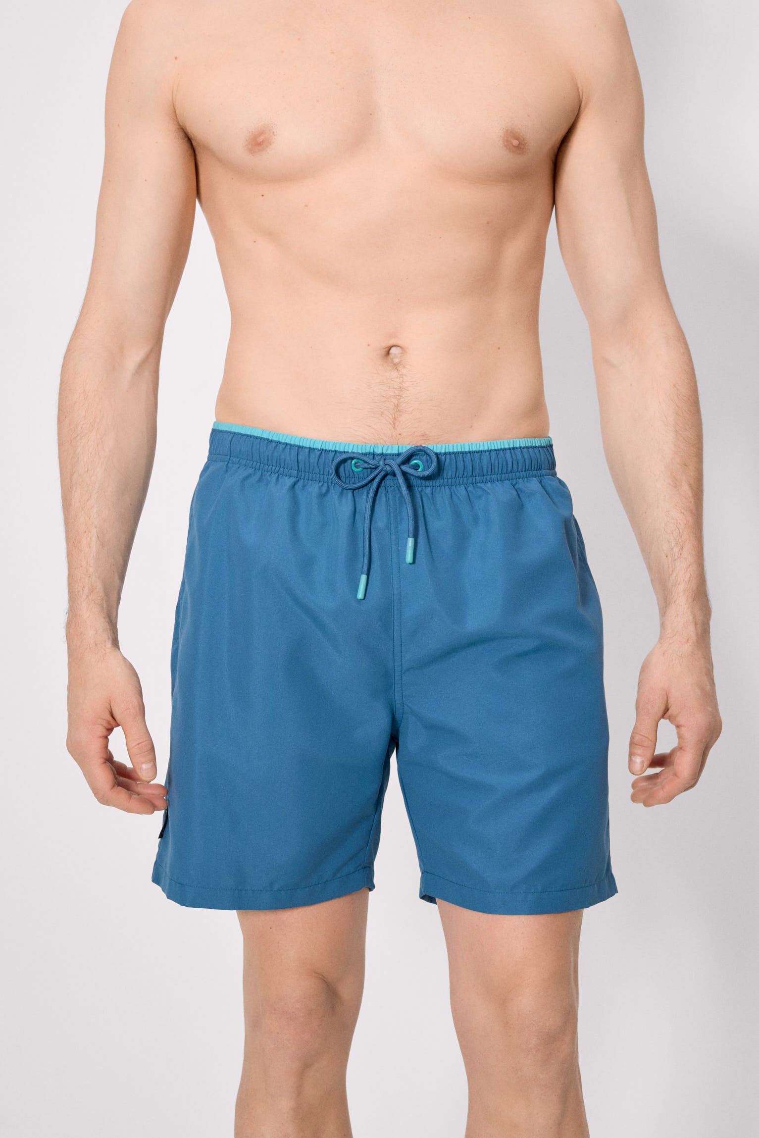 Bañador largo básico azul - Ysabel Mora