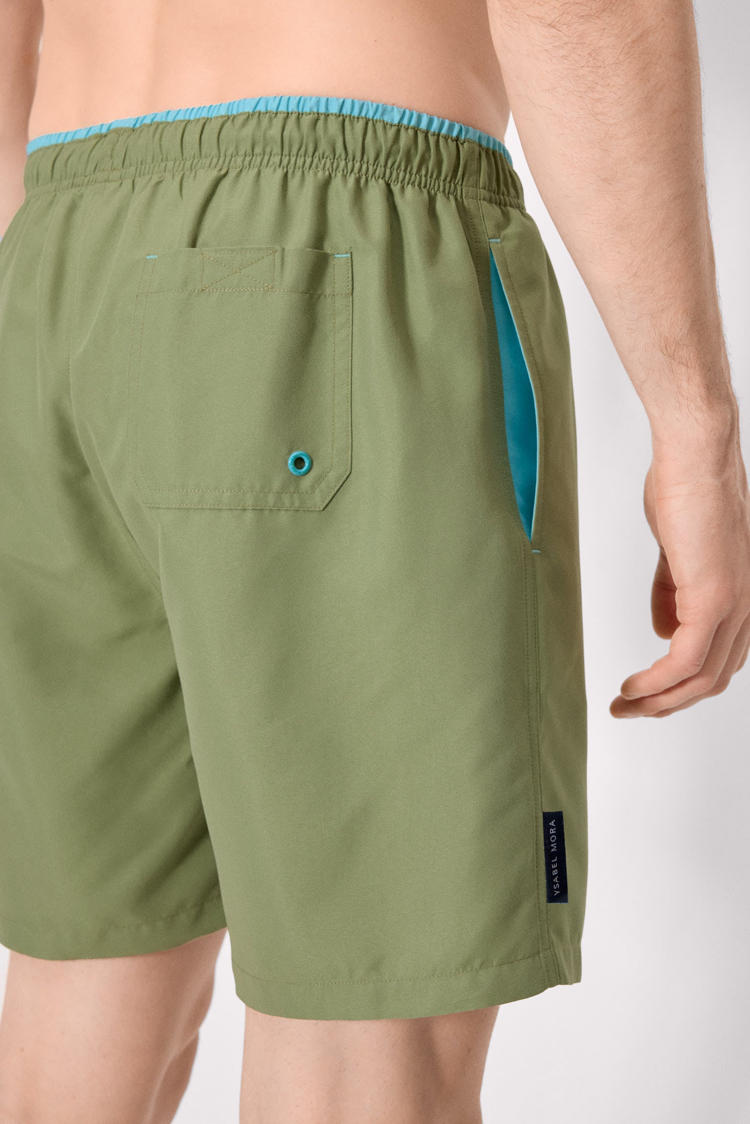 Bañador largo básico verde - Ysabel Mora