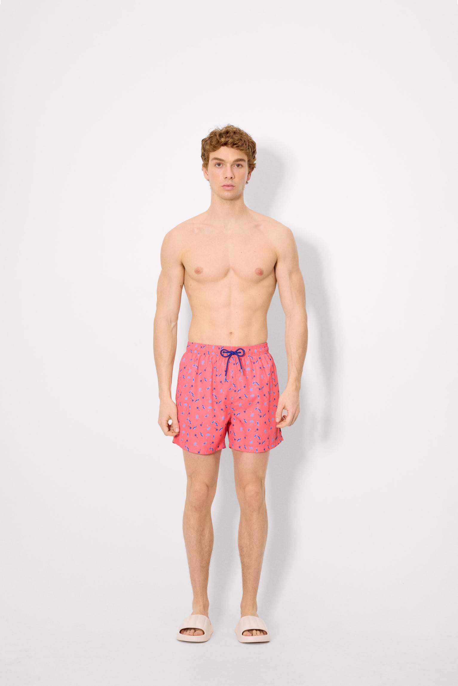 Chinelo masculino bege leve