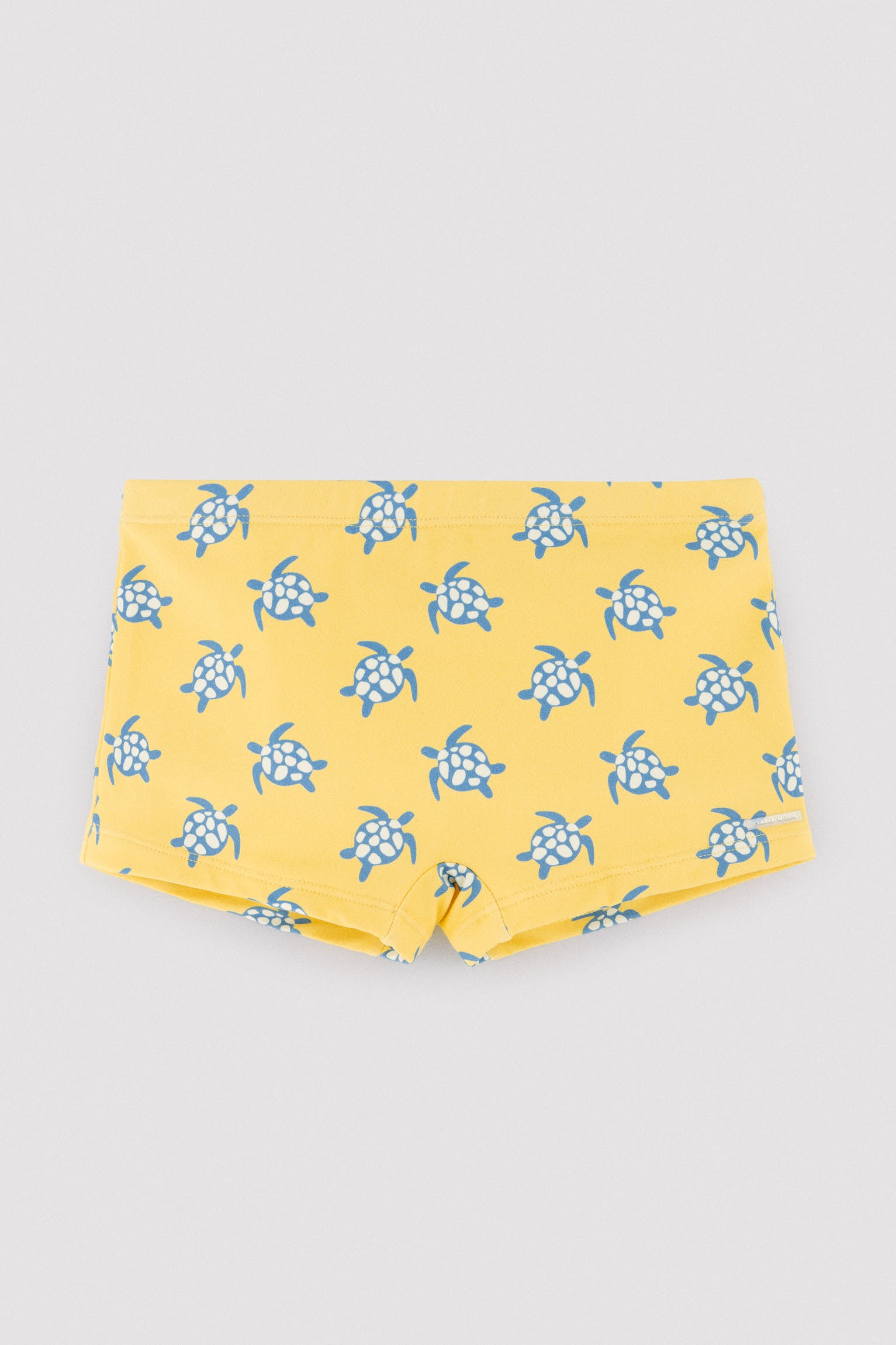 Calção de banho boxer infantil com estampa de tartaruga
