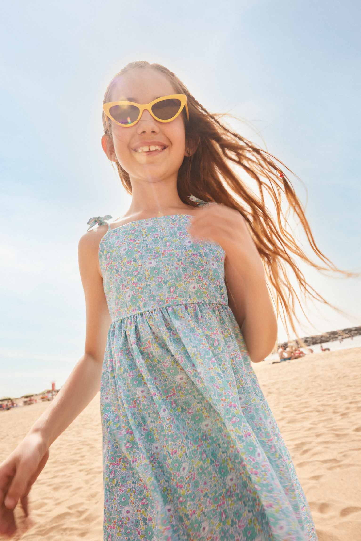 Vestido de praia estampado floral