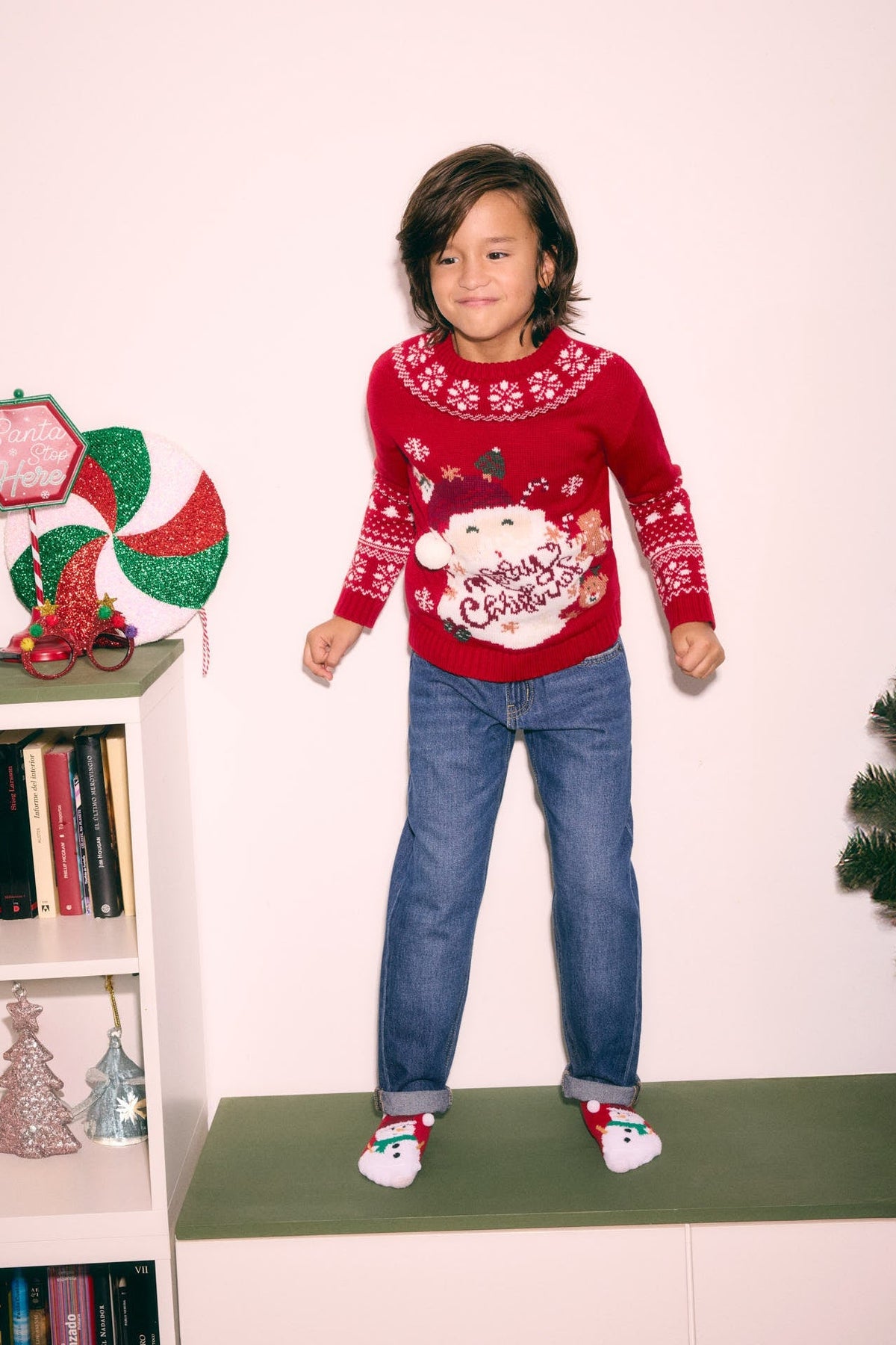Jersey infantil navidad dibujo Papá Noel