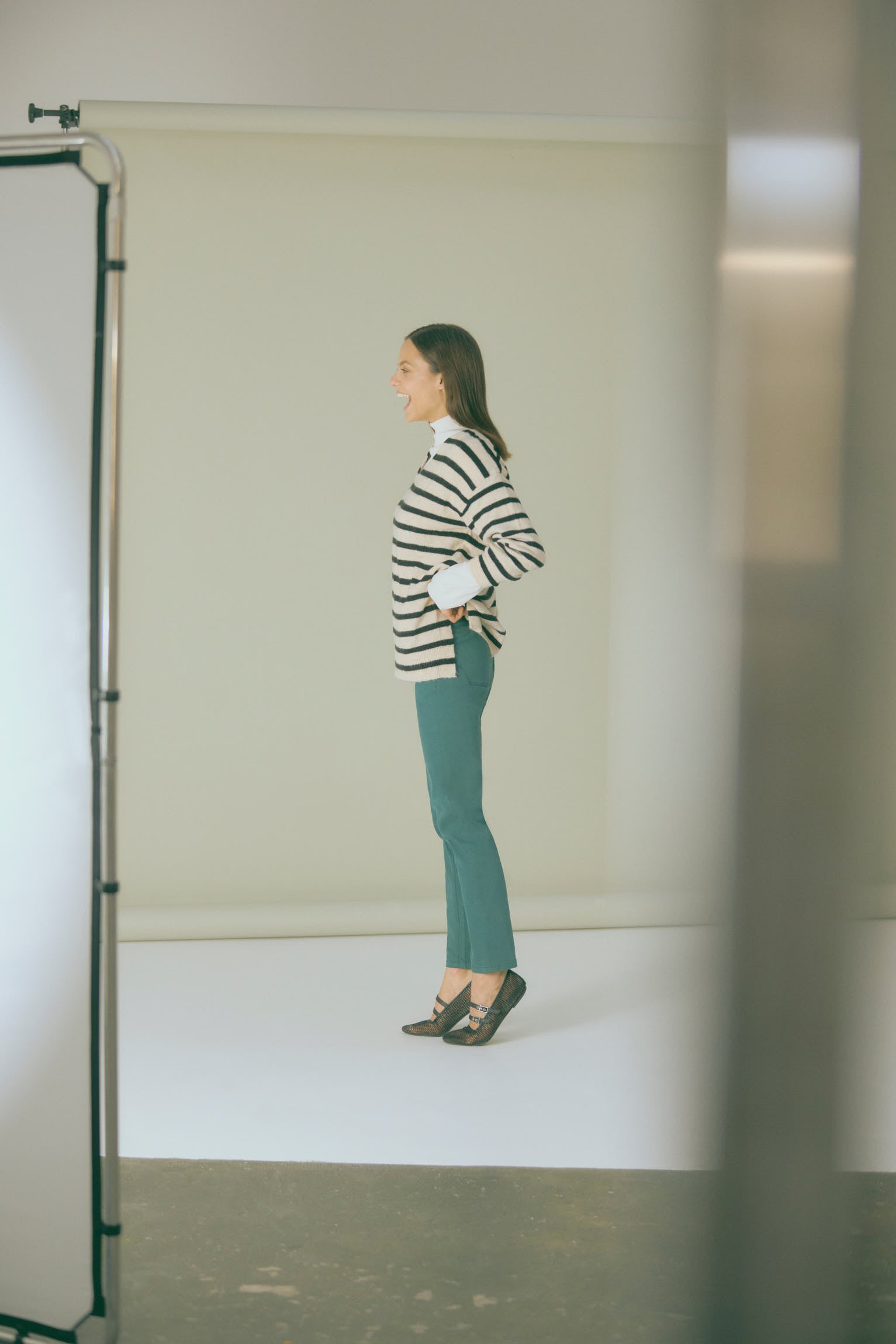 Calça jeans skinny push-up verde