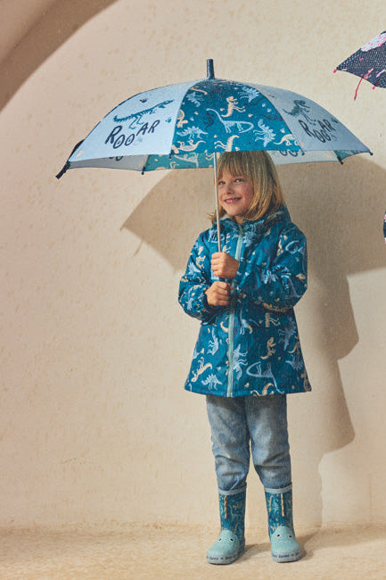 Guarda-chuva de menino Rooar estampado de monstros